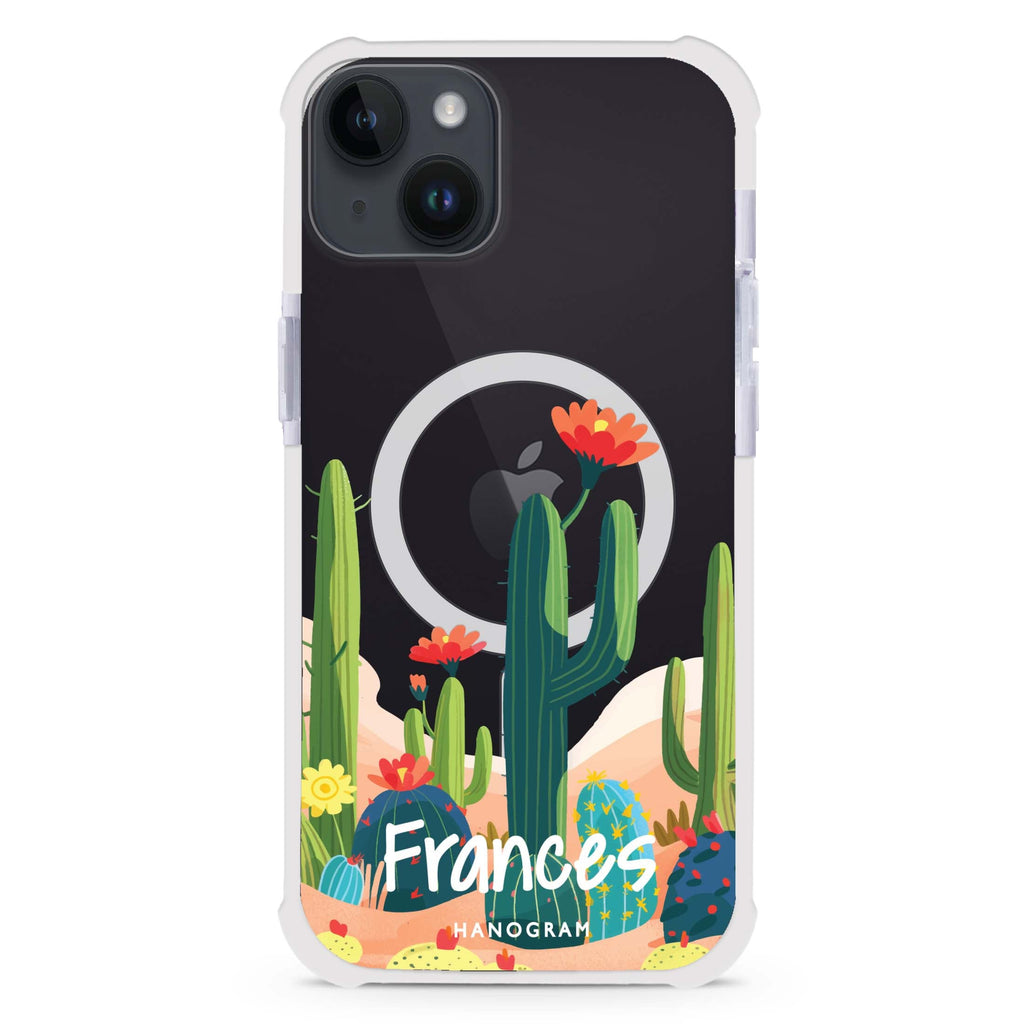 Desert Bloom iPhone 15 Plus Magsafe 兼容超強防摔保護殼