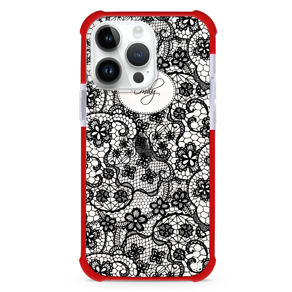 My Floral Lace iPhone Magsafe 兼容超強防摔保護殼