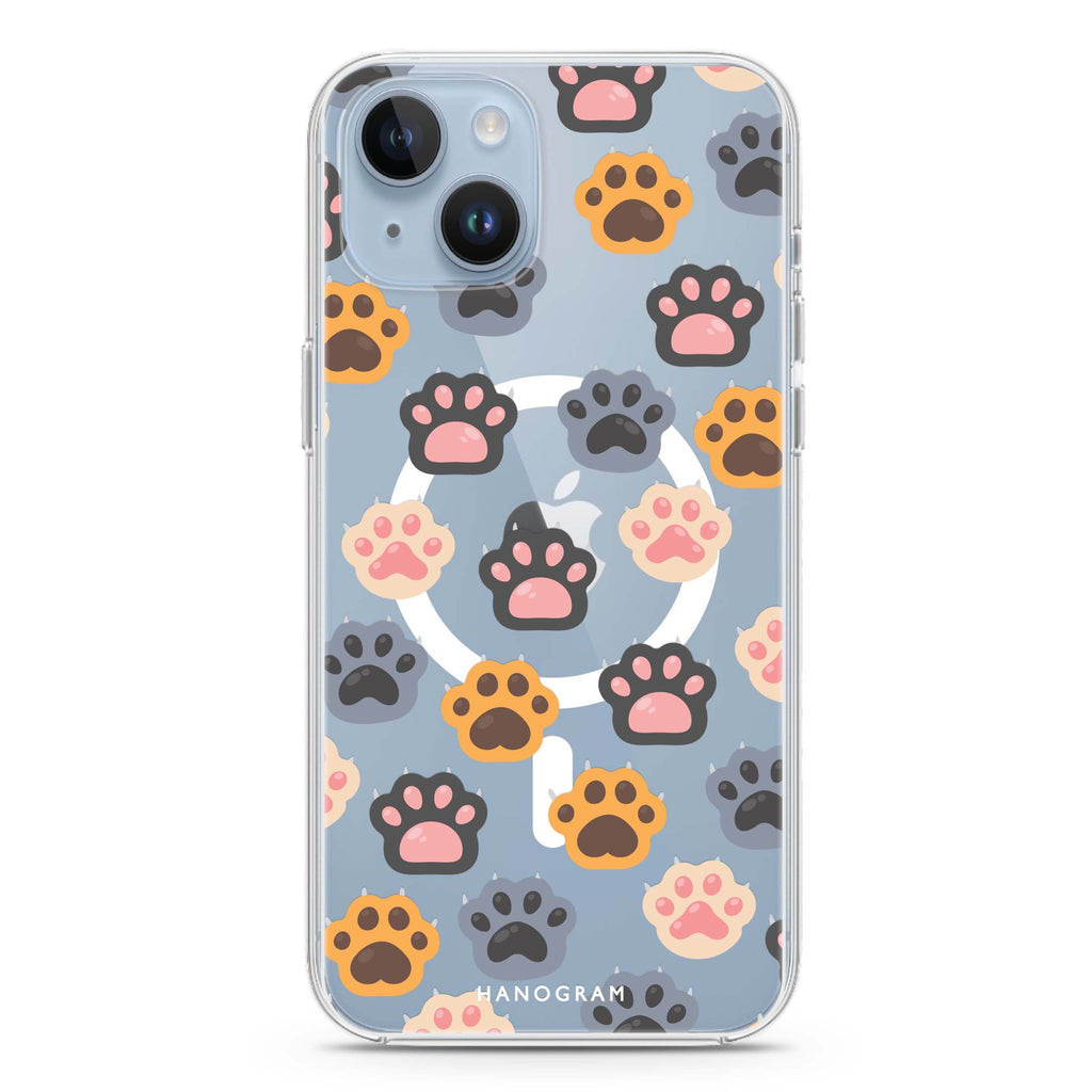 Paws & Pads iPhone 14 Magsafe 兼容水晶透明保護殼