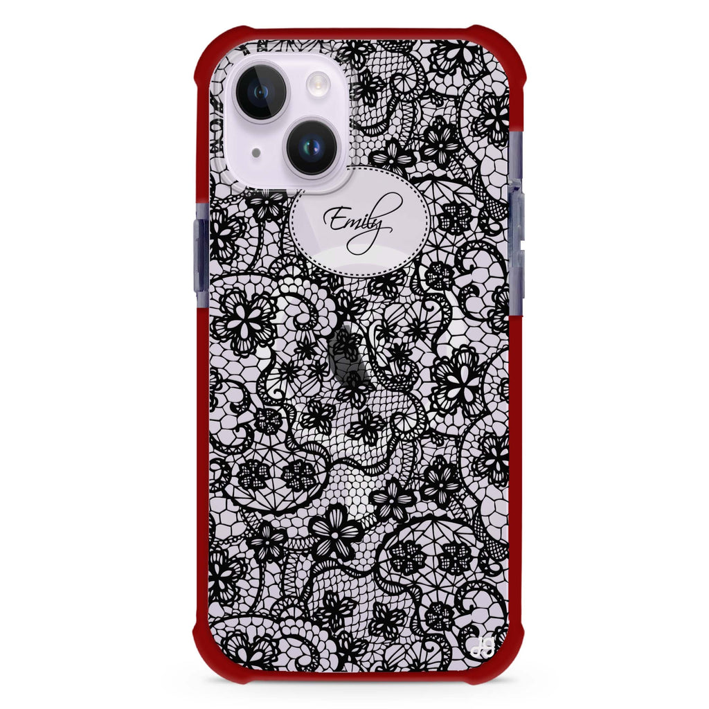 My Floral Lace iPhone 15 Plus Magsafe 兼容超強防摔保護殼