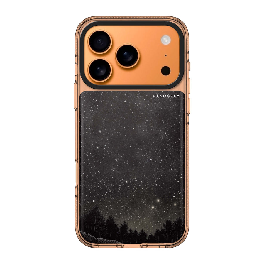 Galactic Gleam iPhone 17 Pro Max MagSafe 水晶透明保護殼 星月圖案設計 圖1