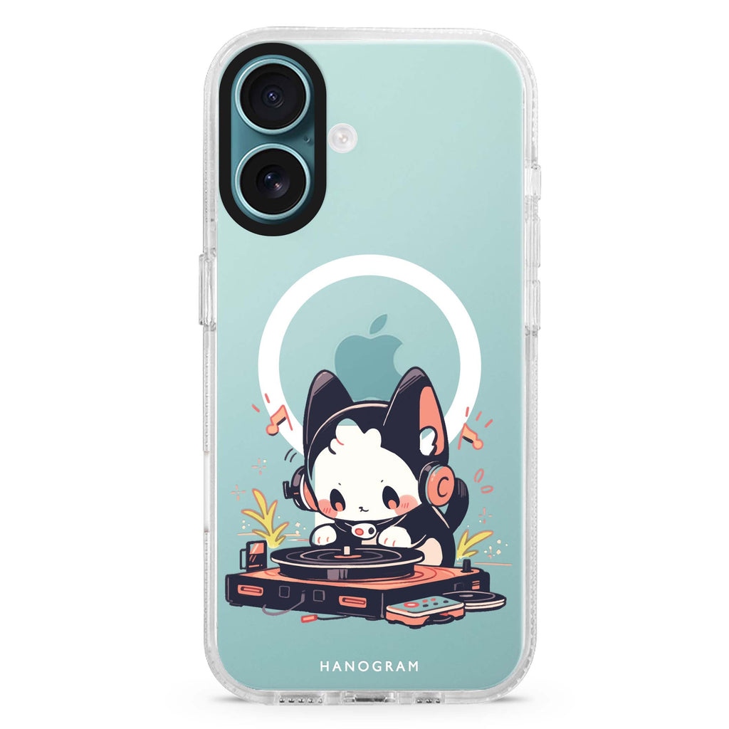 DJ Paws Play Magsafe 兼容水晶透明保護殼