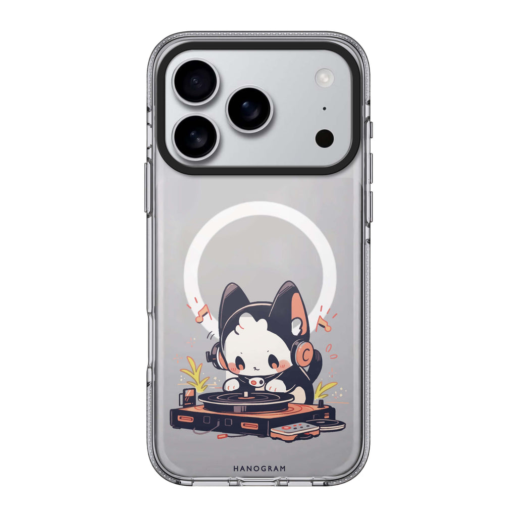 DJ Paws Play iPhone 17 Pro Max MagSafe 水晶透明保護殼 動物圖案設計 圖1