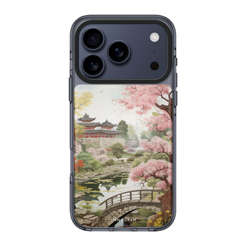 Pagoda Serenity iPhone 17 Pro Max MagSafe 水晶透明保護殼 自然風格設計 圖1