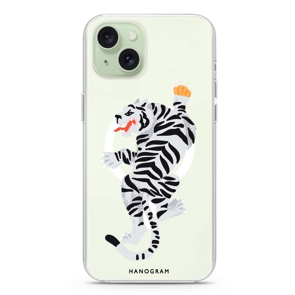 Tiger iPhone 15 Plus Magsafe 兼容水晶透明保護殼