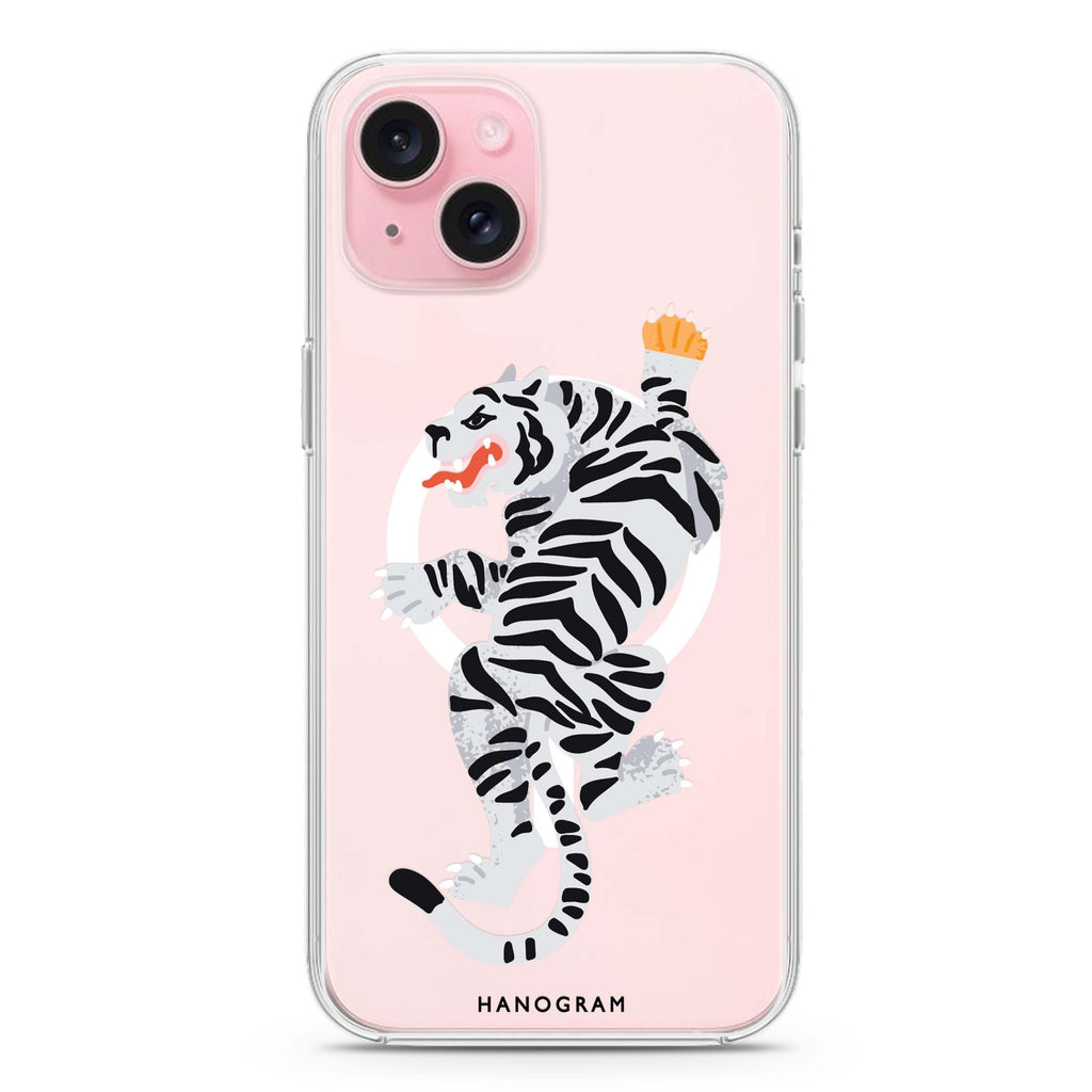 Tiger iPhone 15 Magsafe 兼容水晶透明保護殼