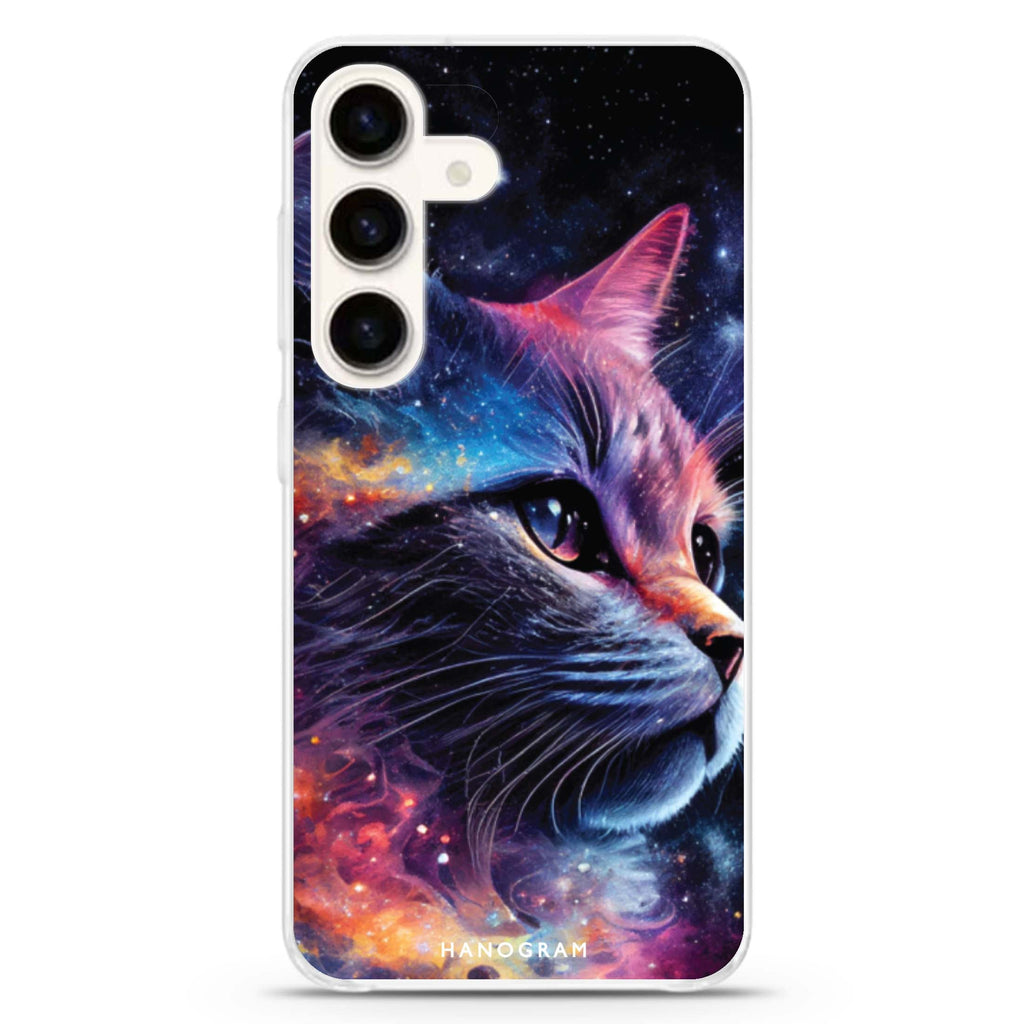 Galaxy Cat Samsung Galaxy S26/S25/S24 水晶透明保護殼正面展示