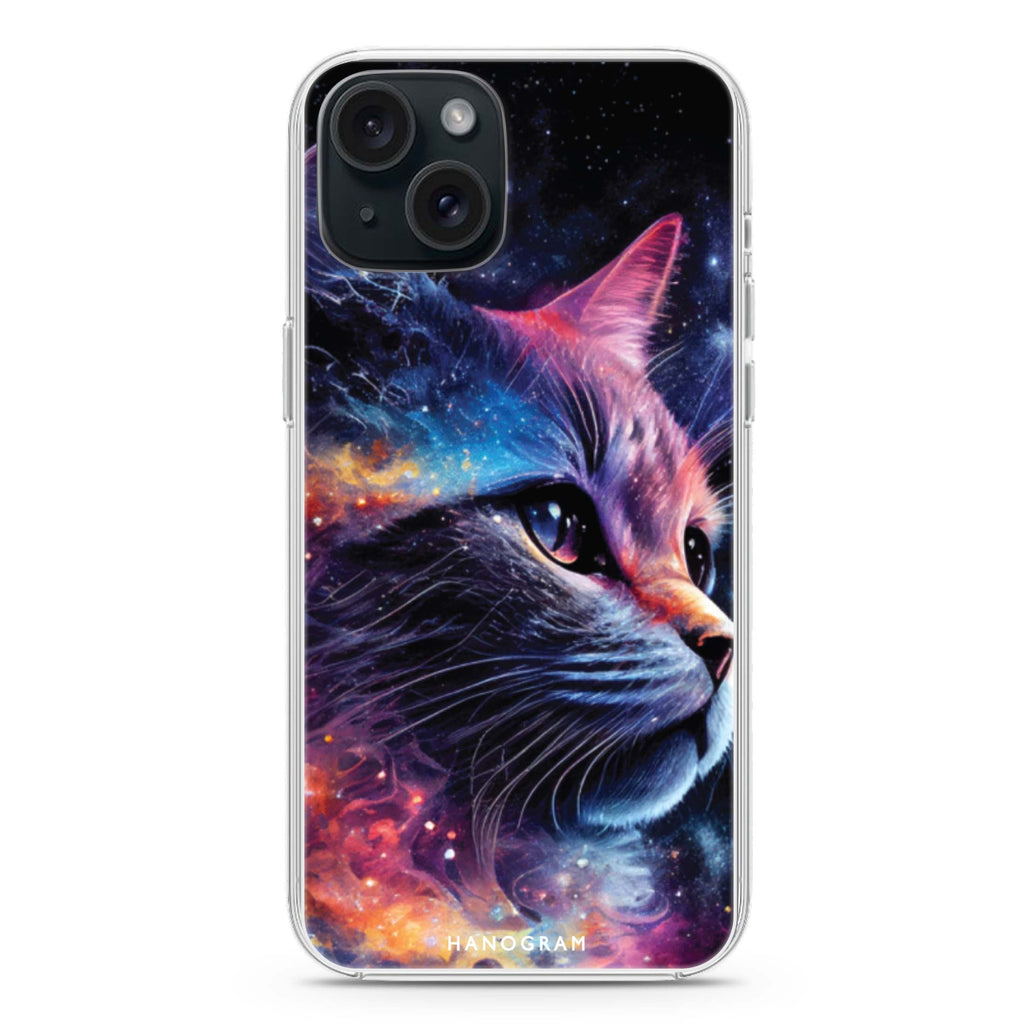 Galaxy Cat iPhone 15 plus 水晶透明保護殼