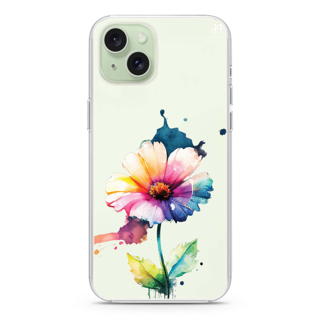 A Beautiful Flower iPhone 15 plus 水晶透明保護殼