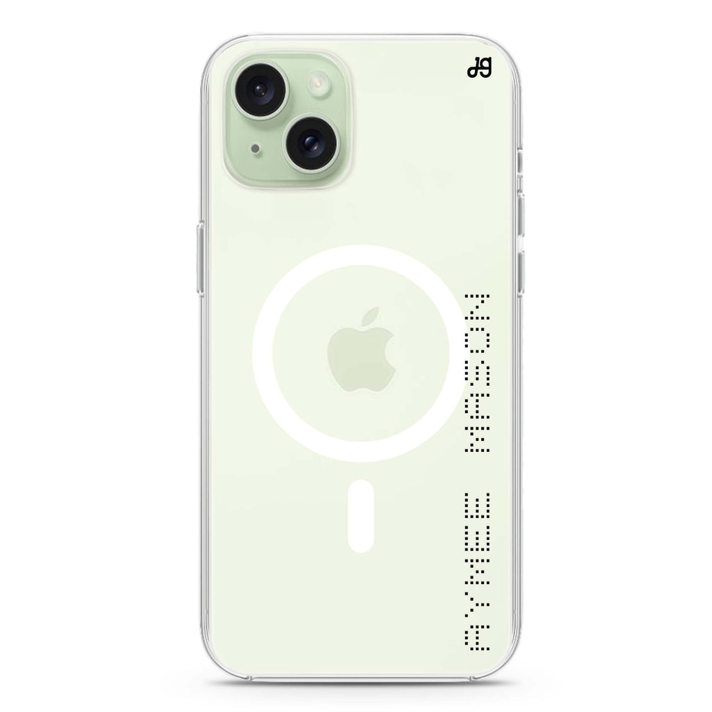 Digital Name iPhone 15 Magsafe 兼容水晶透明保護殼