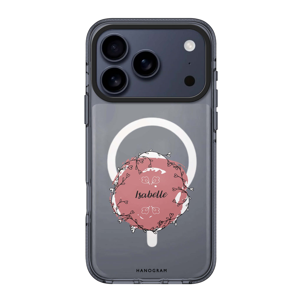 Heart Crown iPhone 17 Pro Max MagSafe 水晶透明保護殼 情人節設計設計 可自訂名字 圖1