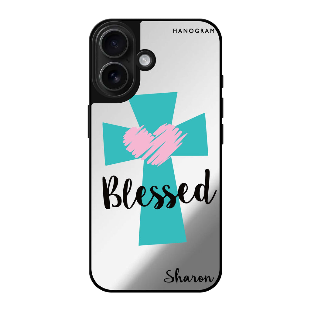 Reflective iPhone 16 Mirror Case –Blessed Design