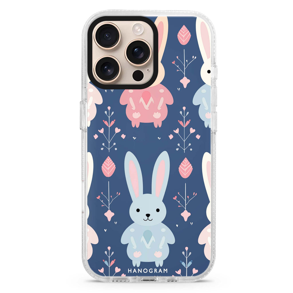 Bunny Bliss Magsafe 兼容水晶透明保護殼