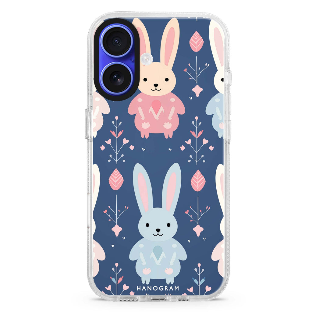 Bunny Bliss Magsafe 兼容水晶透明保護殼