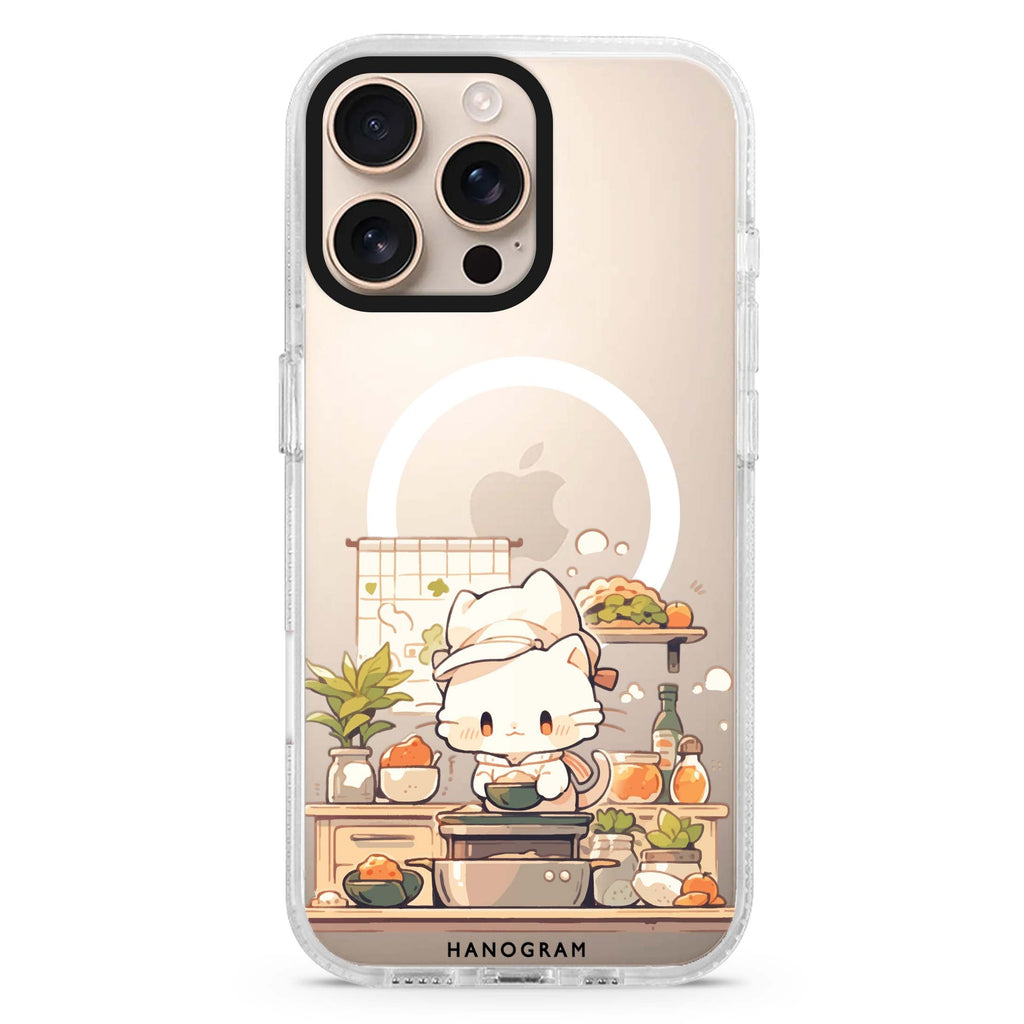 Chef Whisker Mess Magsafe 兼容水晶透明保護殼