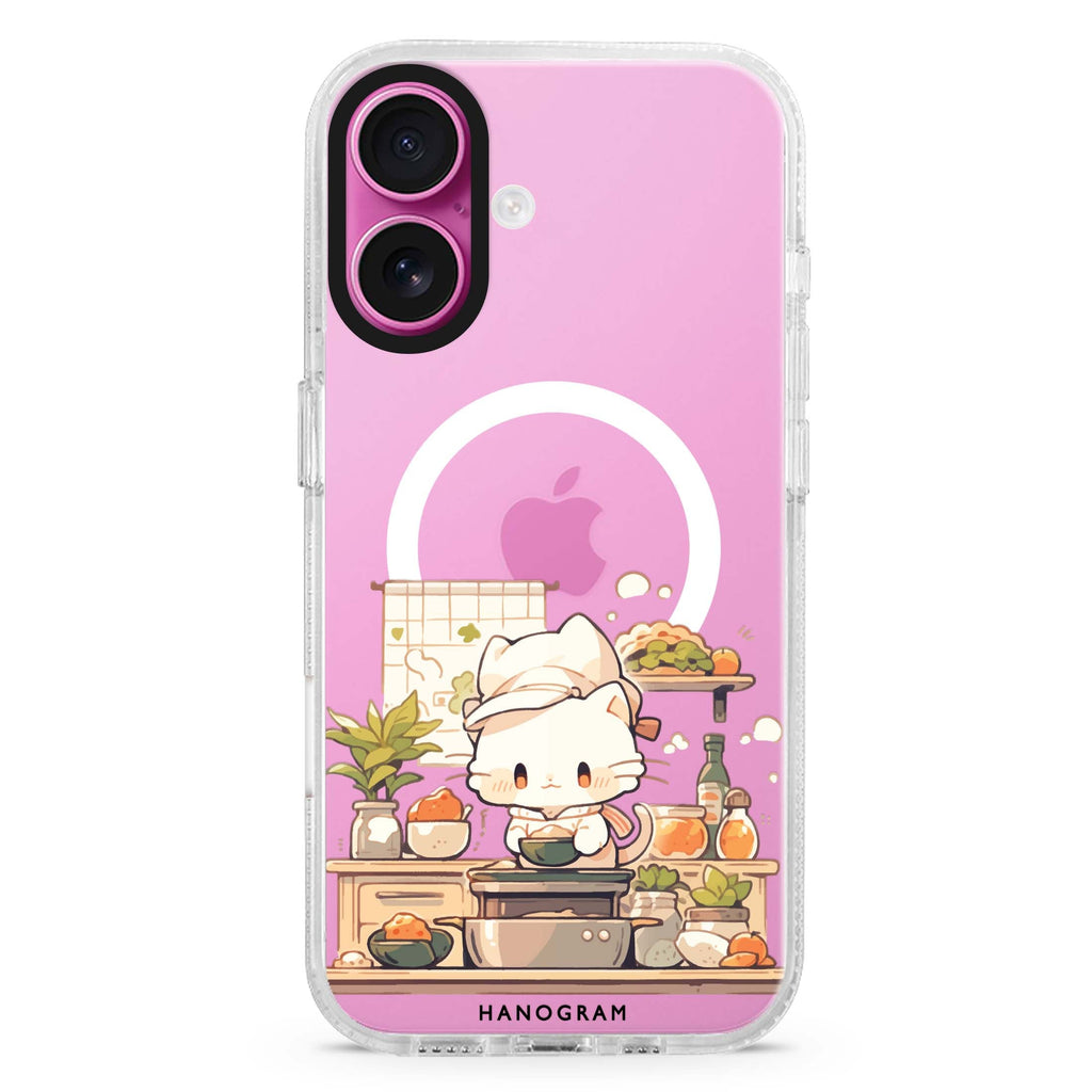Chef Whisker Mess Magsafe 兼容水晶透明保護殼