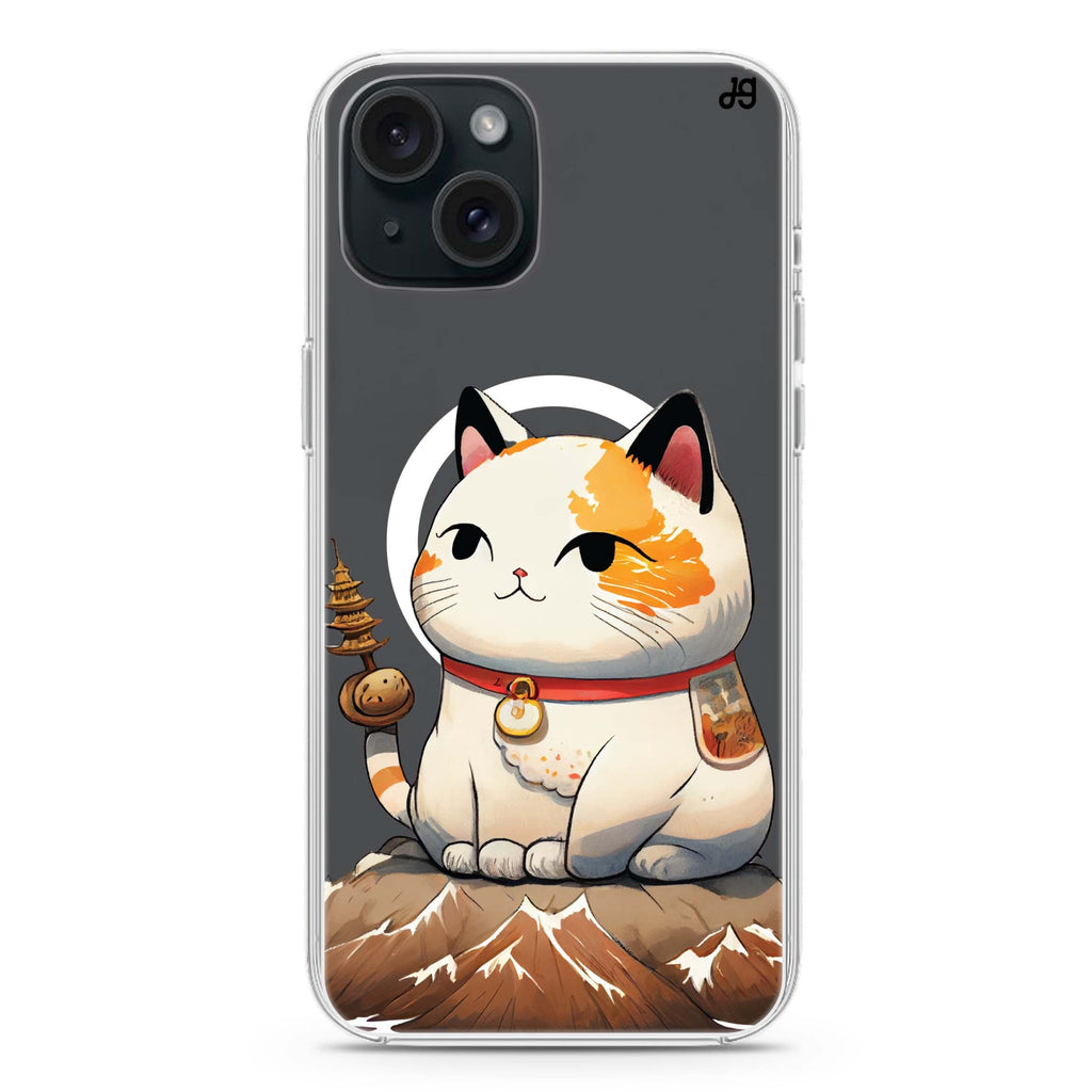 A Cute Cat iPhone 15 Plus Magsafe 兼容水晶透明保護殼