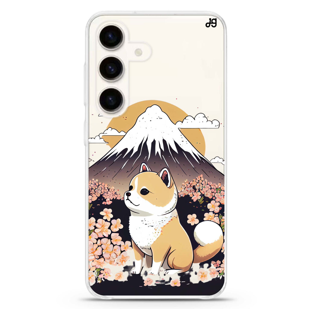 Shiba Inu & Japan Samsung Galaxy S26/S25/S24 水晶透明保護殼正面展示