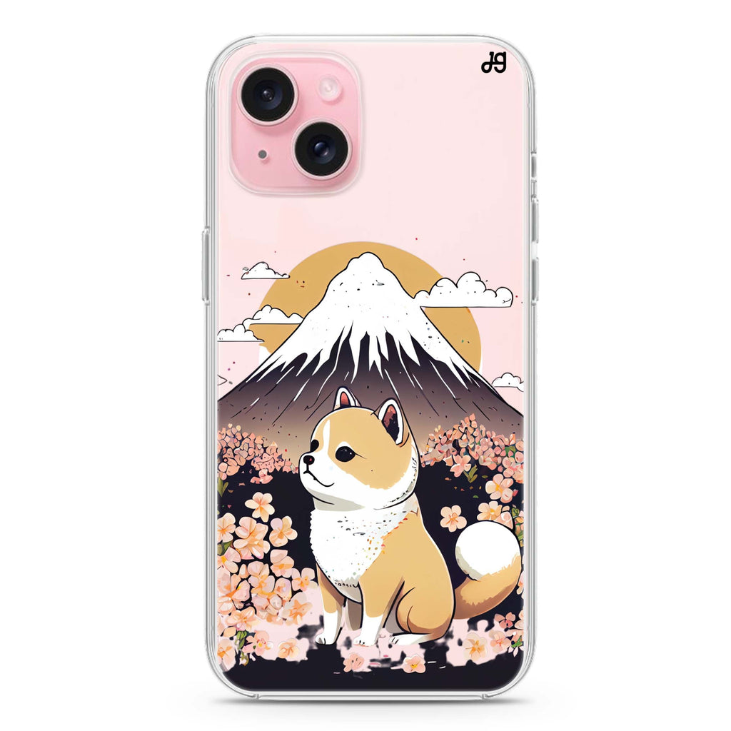 Shiba Inu & Japan iPhone 15 Plus Magsafe 兼容水晶透明保護殼