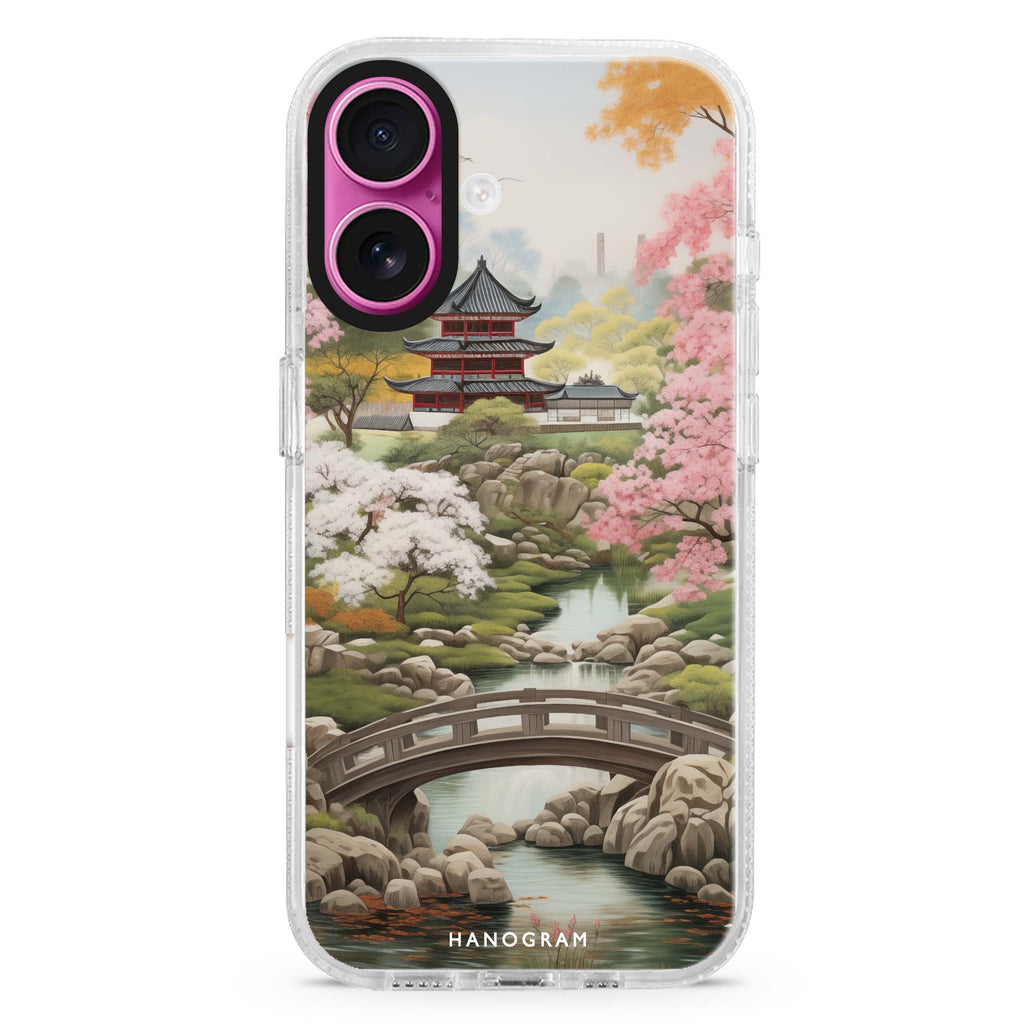 Oriental Blossom Magsafe 兼容水晶透明保護殼