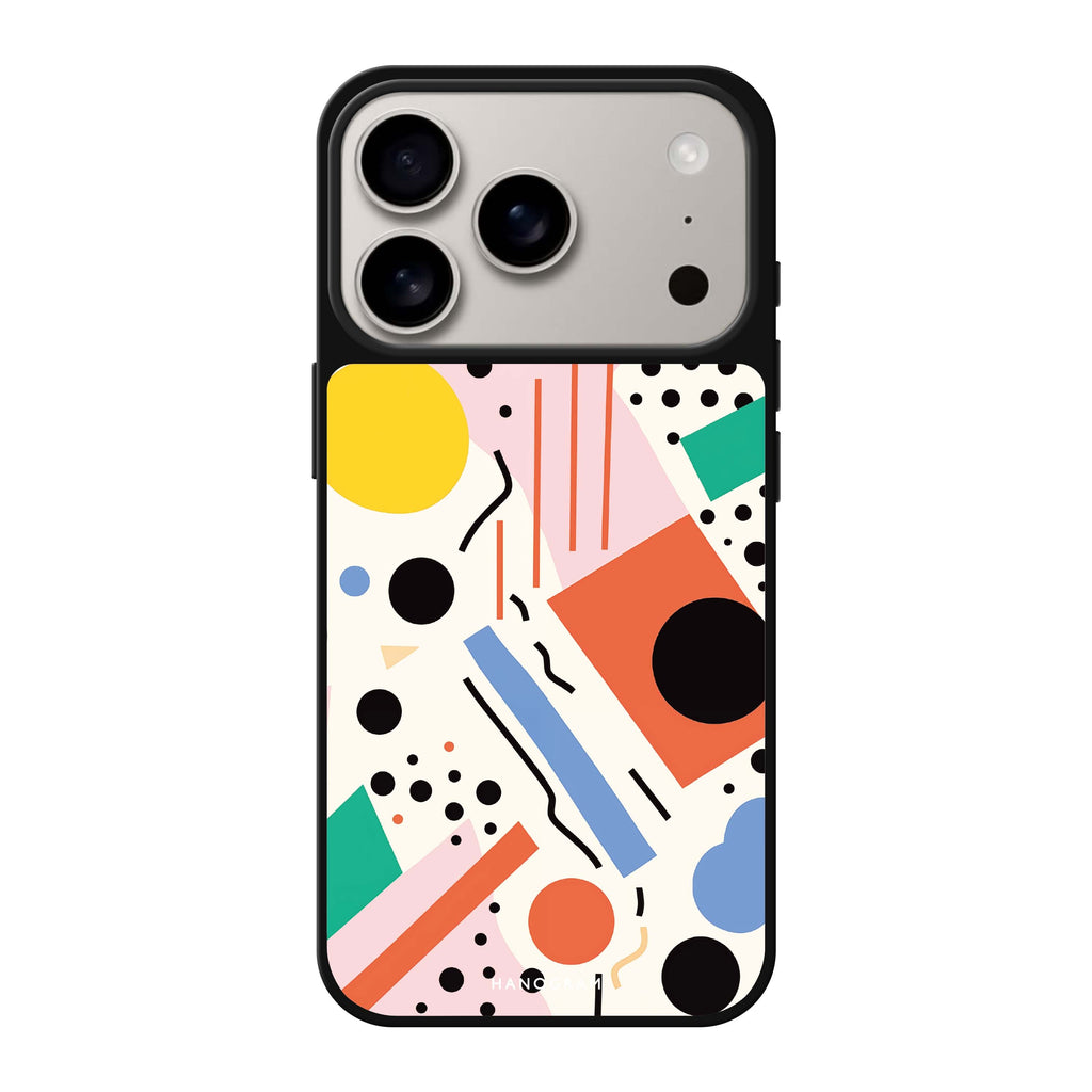 Geometric Groove 圖案 iPhone 17 Pro Max 鏡面手機殼主圖