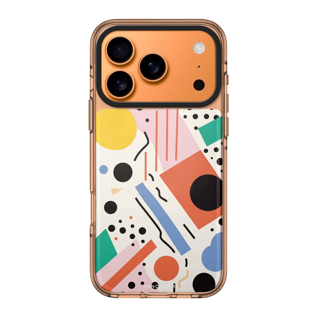 Geometric Groove iPhone 17 Pro Max MagSafe 水晶透明保護殼 插畫圖案設計 圖1