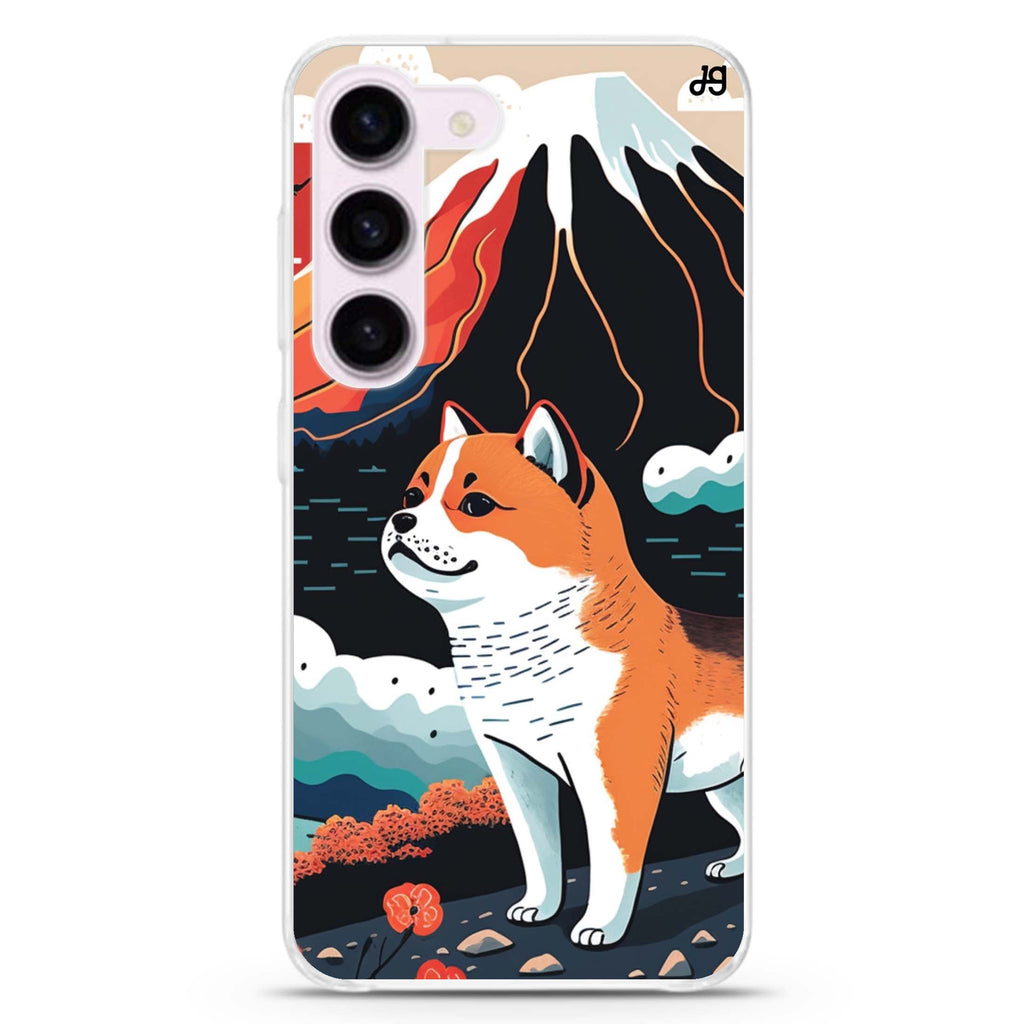 Shiba Inu with Fuji Mountain Samsung Galaxy 水晶透明保護殼