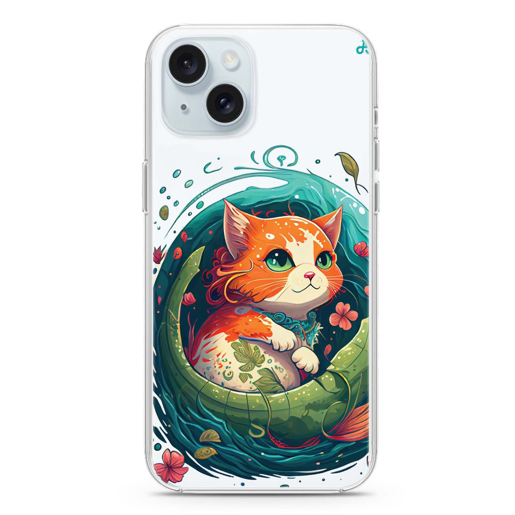 Mermaid Cat iPhone 15 水晶透明保護殼