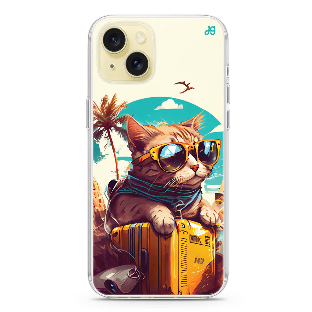 Travel Cat iPhone 15 水晶透明保護殼