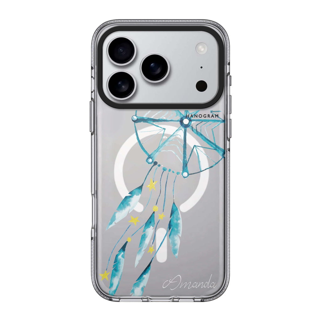 Secret of Five iPhone 17 Pro Max MagSafe 水晶透明保護殼 插畫圖案設計 可自訂名字及字色 圖1
