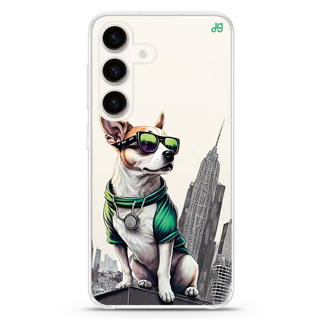 Cool Dog Samsung Galaxy S26/S25/S24 水晶透明保護殼正面展示