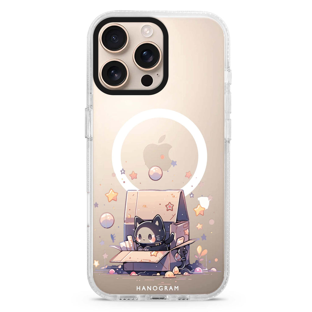 Starship Cat Pod Magsafe 兼容水晶透明保護殼