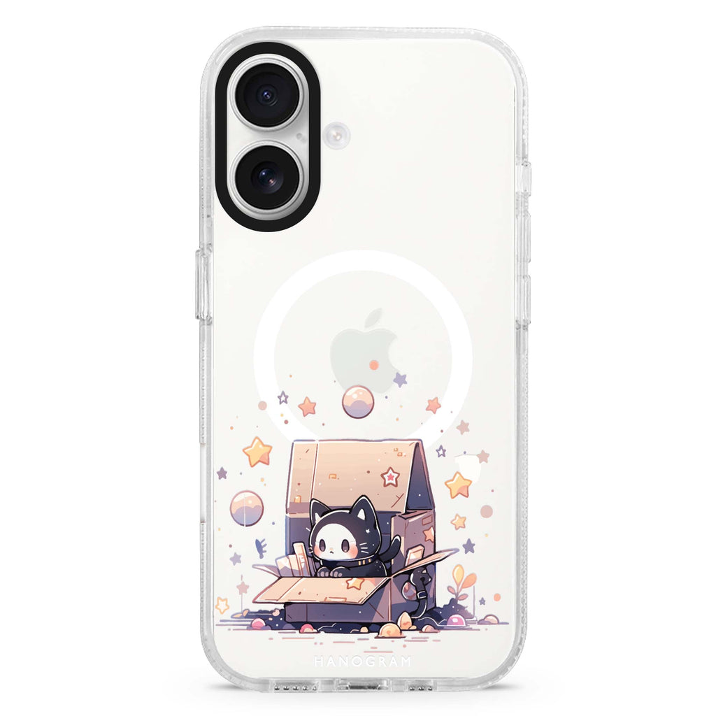 Starship Cat Pod Magsafe 兼容水晶透明保護殼