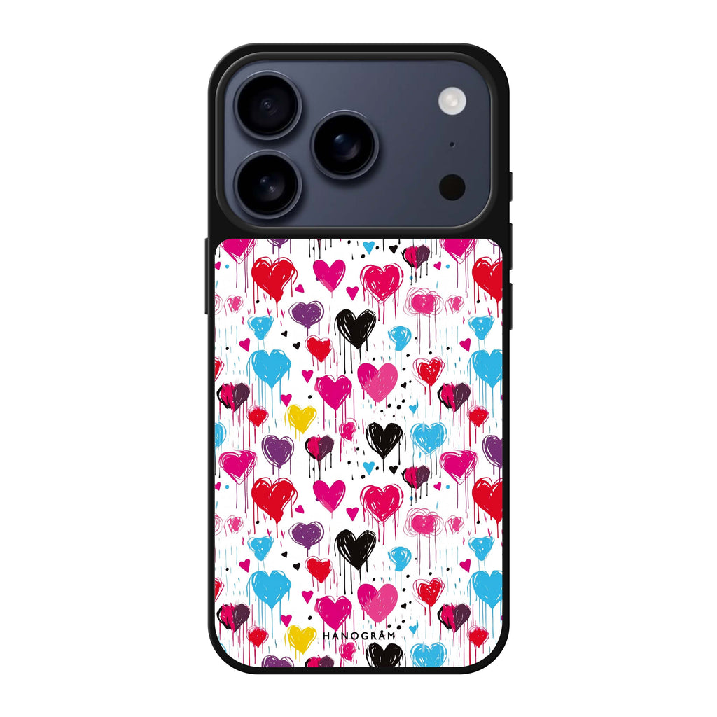 Drip Embrace 抽象藝術 iPhone 17 Pro Max 鏡面手機殼主圖