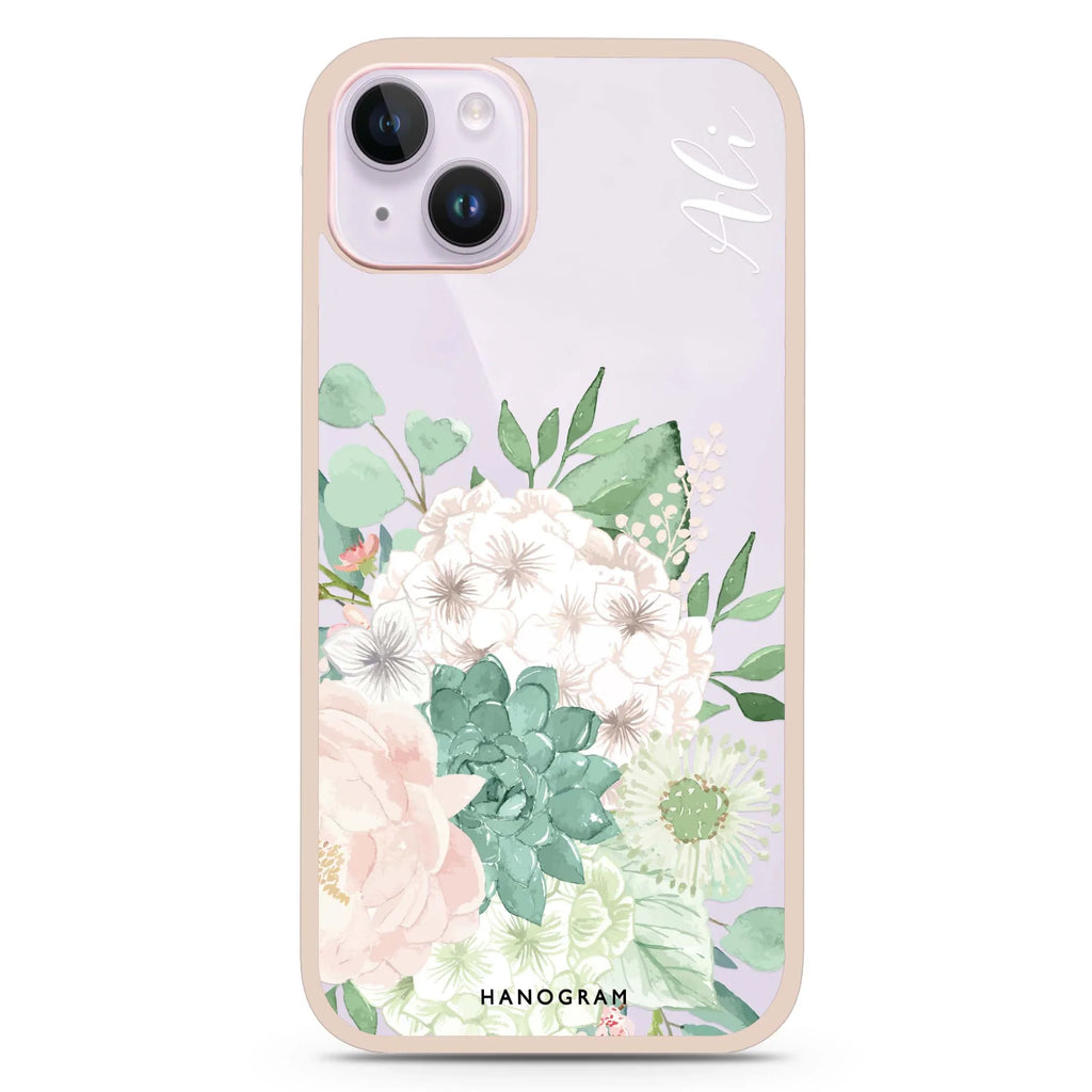 Vintage Flowers iPhone 15 Plus 防衝擊保護殼