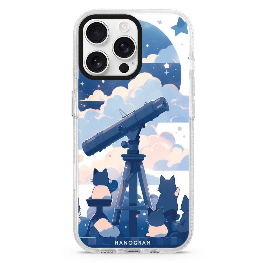 StarGaze Kitty Magsafe 兼容水晶透明保護殼
