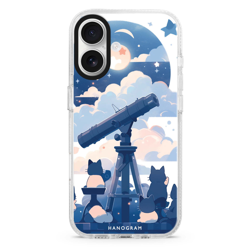 StarGaze Kitty Magsafe 兼容水晶透明保護殼