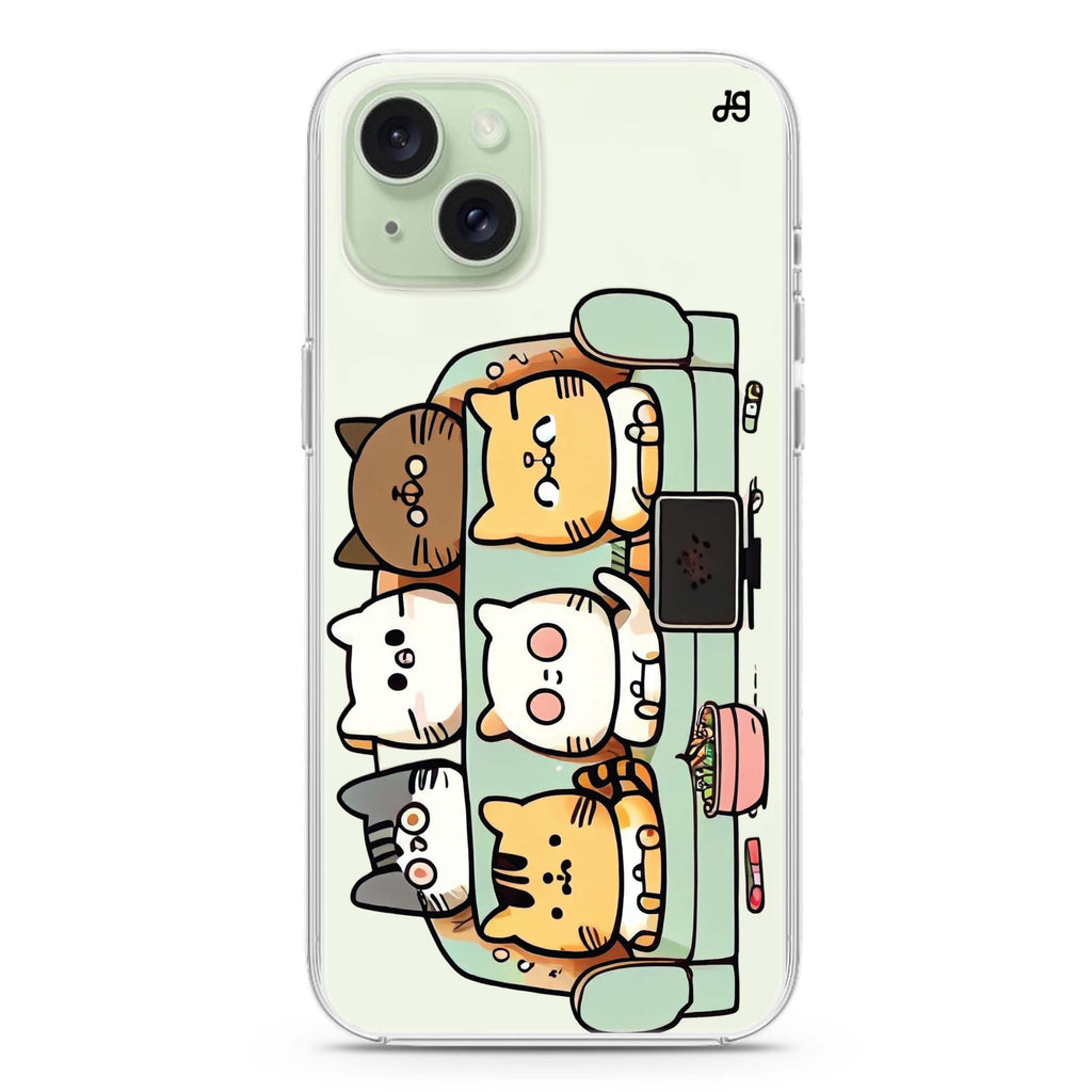 TV Cats iPhone 15 水晶透明保護殼