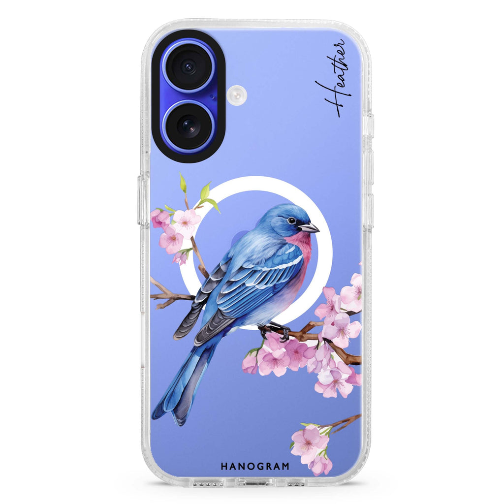 Indigo Serenade Magsafe 兼容水晶透明保護殼