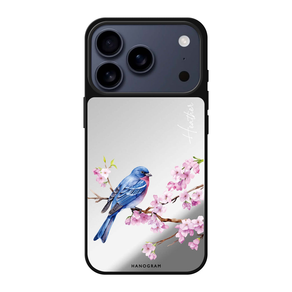 Indigo Serenade 藍色圖案 iPhone 17 Pro Max 鏡面手機殼主圖