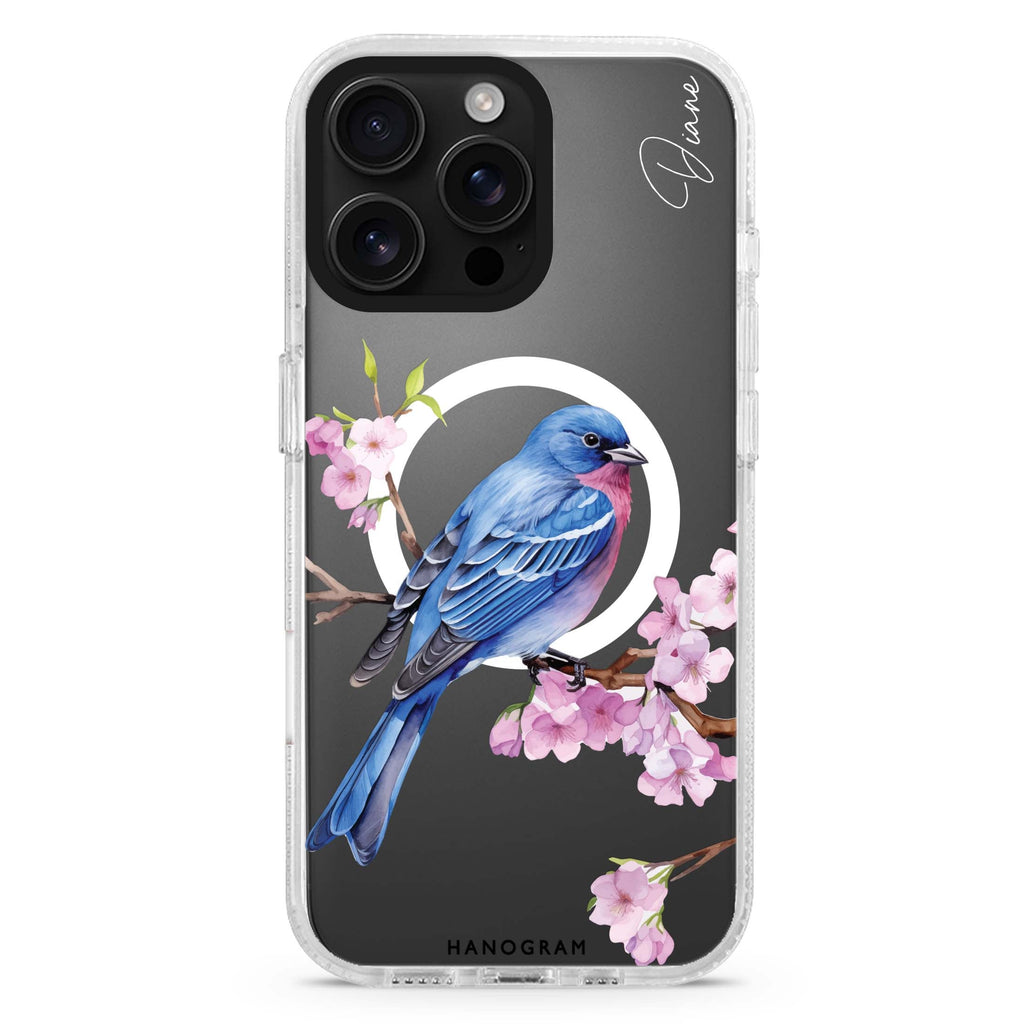 Indigo Serenade Magsafe 兼容水晶透明保護殼