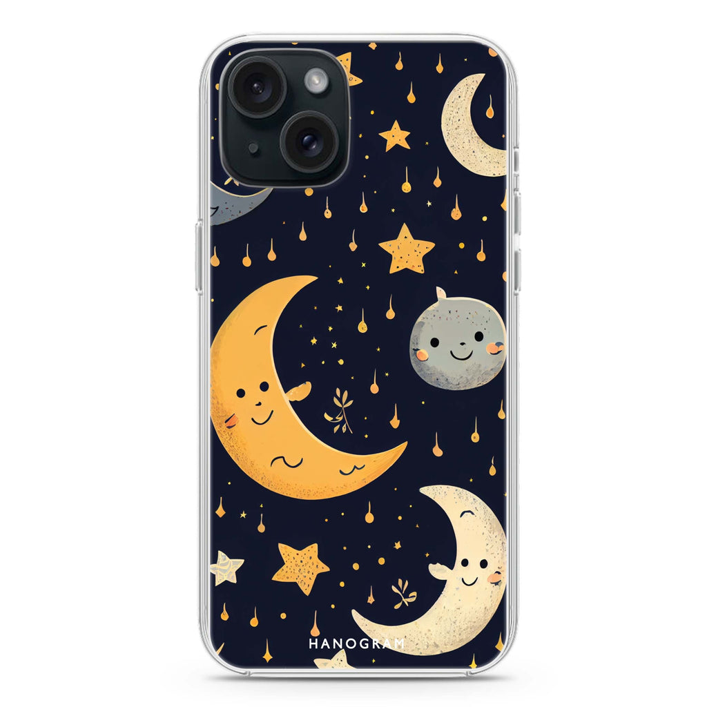 In the Night iPhone 15 Plus Magsafe 兼容水晶透明保護殼