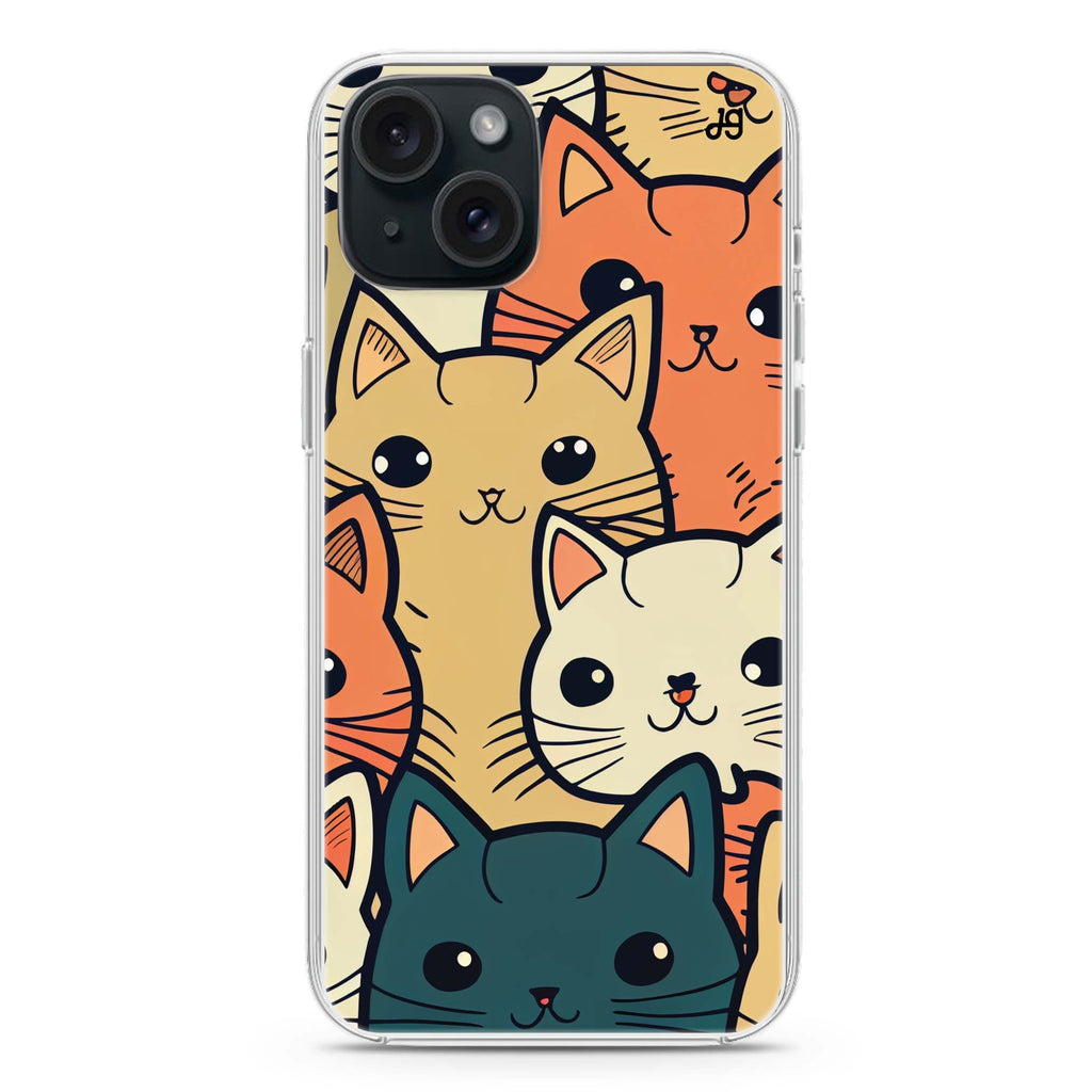 Look Cats II iPhone 15 水晶透明保護殼