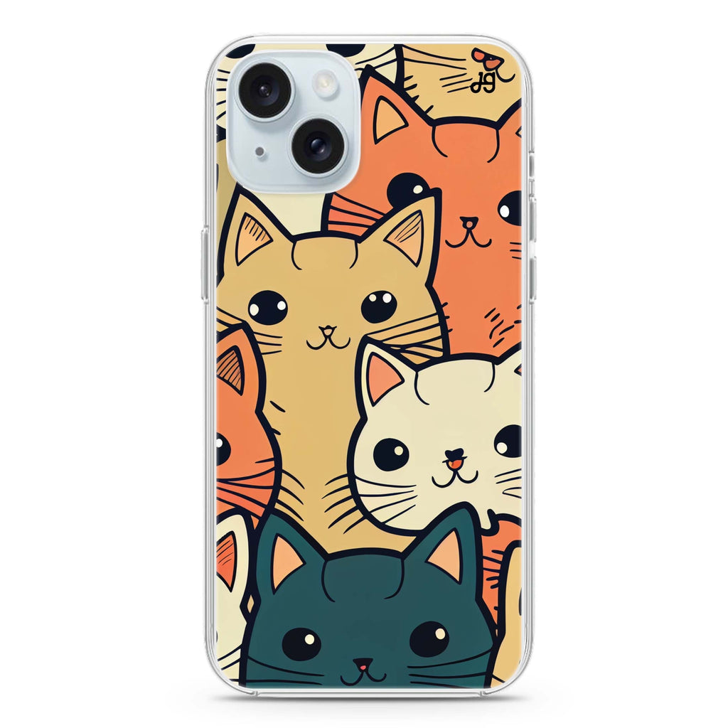 Look Cats II iPhone 15 Magsafe 兼容水晶透明保護殼