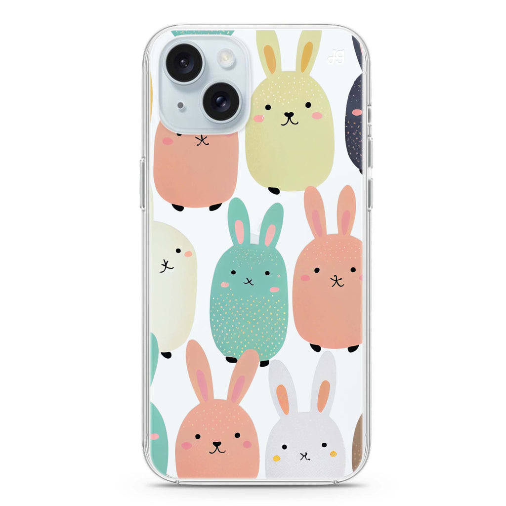 Cute Bunny iPhone 15 水晶透明保護殼