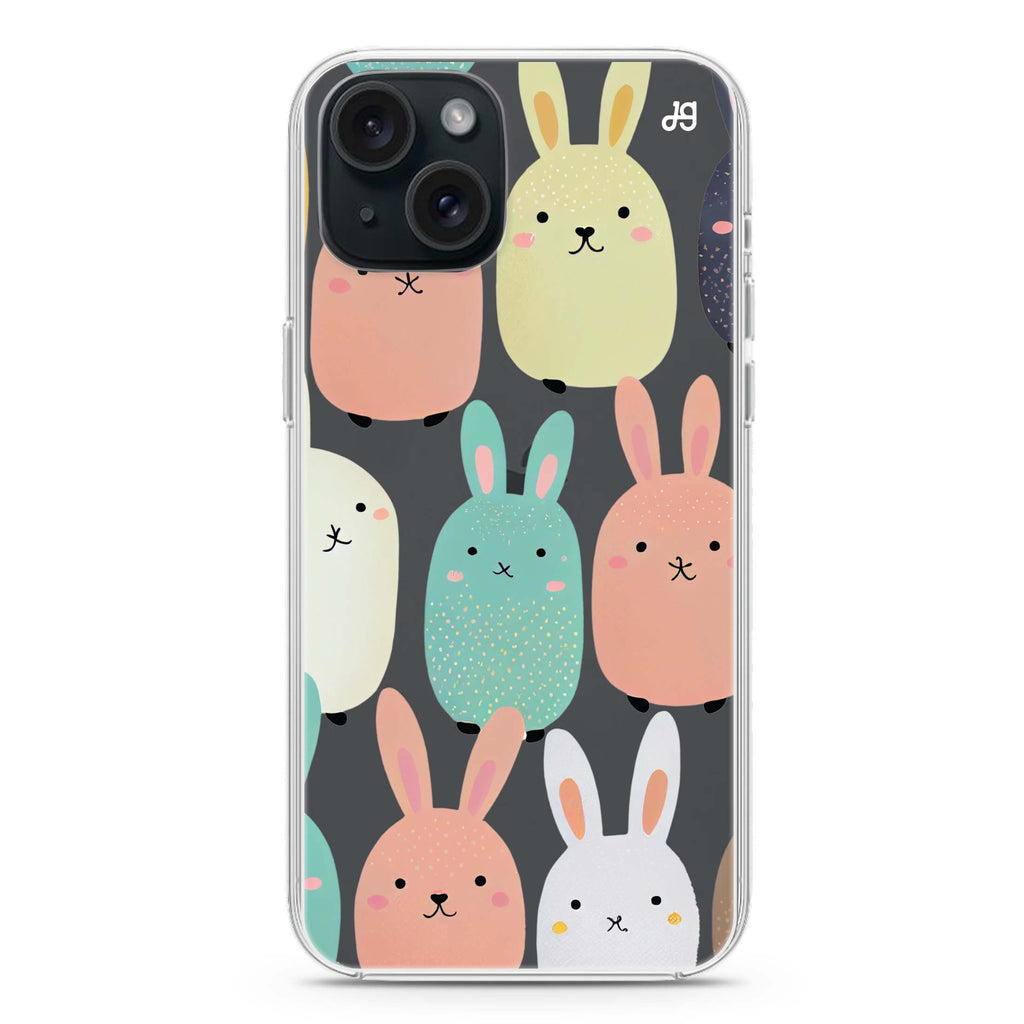 Cute Bunny iPhone 15 plus 水晶透明保護殼