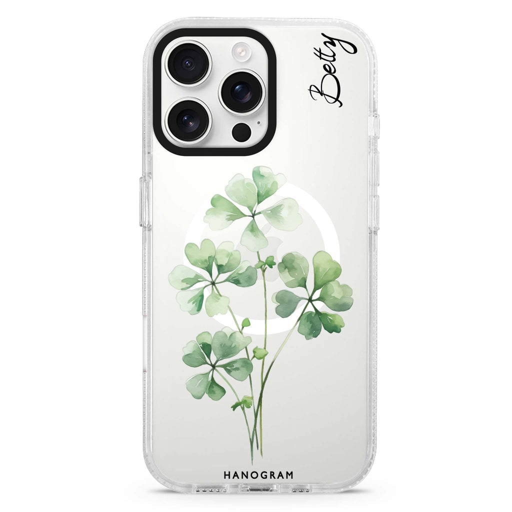 Luck's Leaf Magsafe 兼容水晶透明保護殼