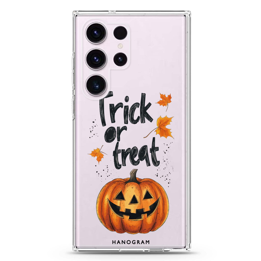 Trick or Treat Delight Samsung Galaxy Ultra 透明保護殼，適用 S26/S25/S24/S23 Ultra，圖1