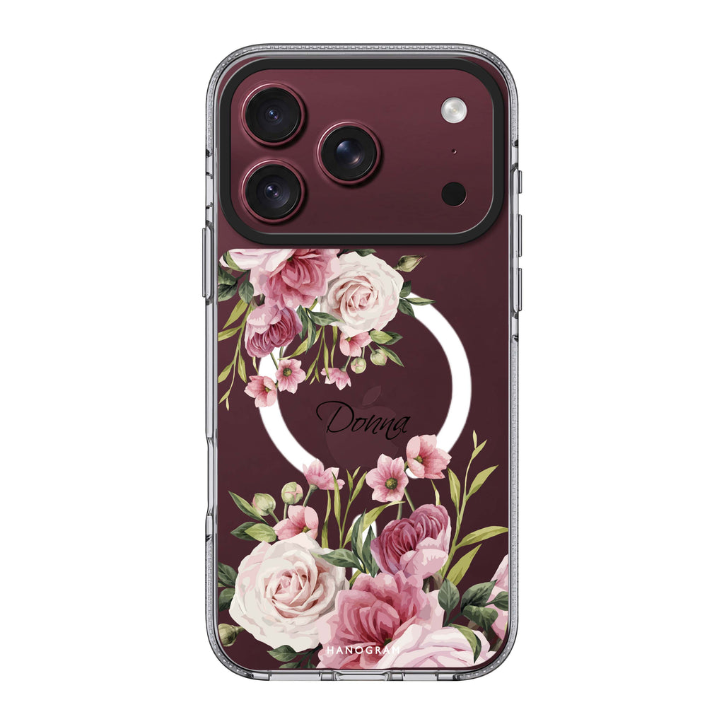 Beautiful Flowers 水晶透明保護殼