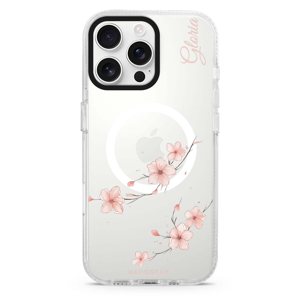 Sakura Spirit Magsafe 兼容水晶透明保護殼